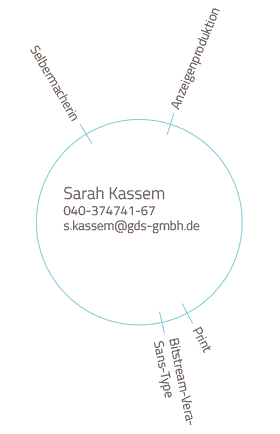 Skills und Kontakt von Mitarbeiterin Sarah Kassem